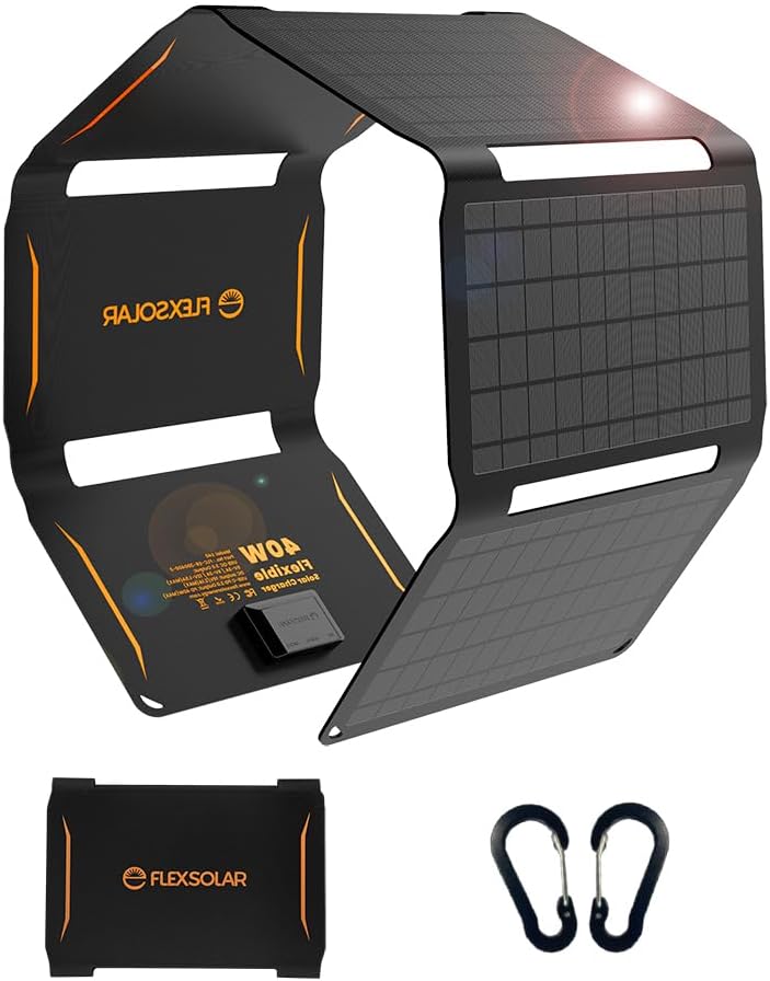 FlexSolar 40W Foldable Solar Charger