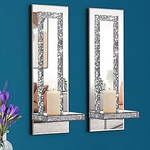 Candle Holders with Mirrors