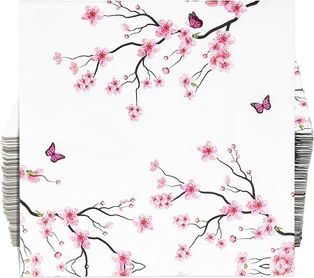 Cherry Blossom Themed Napkins